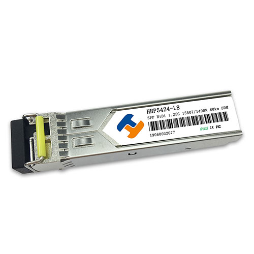 SFP 1.25G  1550nm TX / 1490nm RX 80km